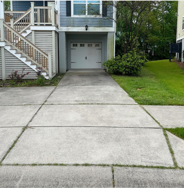 Pressure Washing for Driveway and Garage Door on James Island, SC